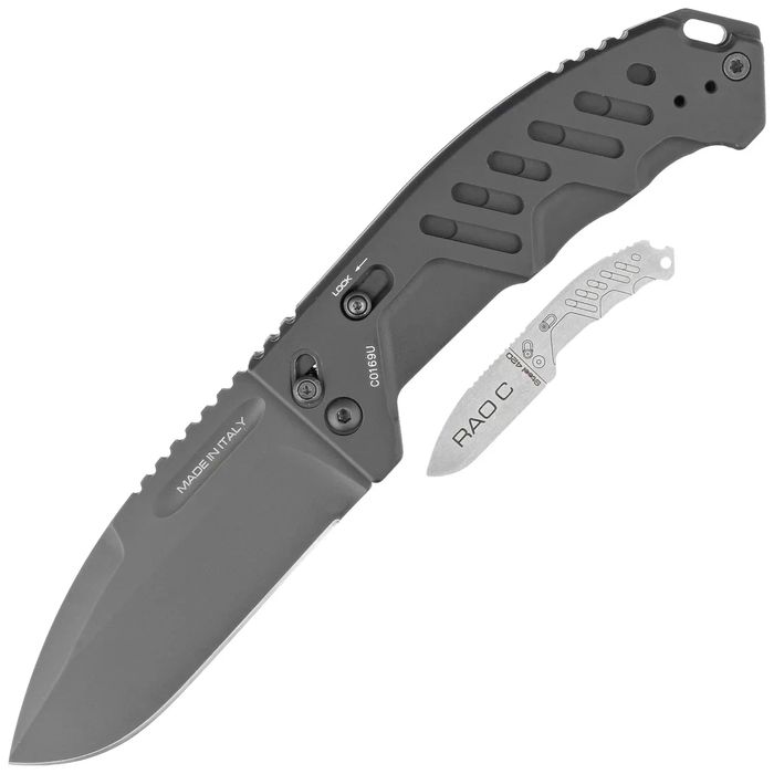 Nóż składany Extrema Ratio RAO C Black Aluminium, Black MIL-C N690