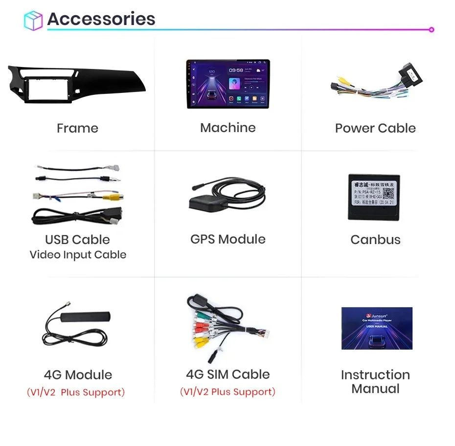 Rádio Android 13 Citroën C3/DS3 CarPlay/Auto S/ Fios GPS 2/32GB NOVO!