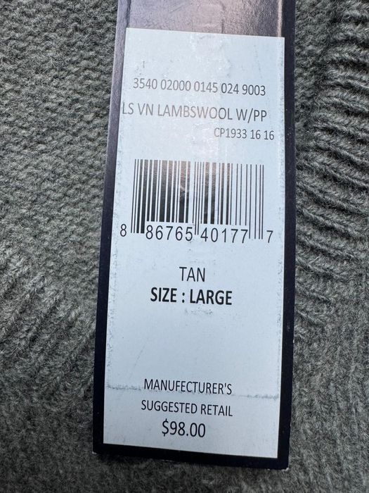 Nowy Oryginalny Sweter Męski Wełniany POLO RALPH LAUREN Jasno Szary L