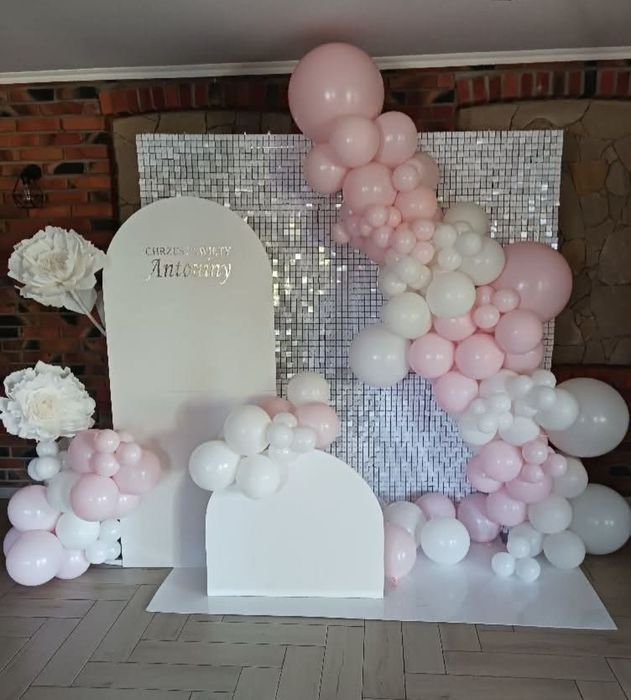 Dekoracje balonowe, ścianki naa urodziny, chrzest, rocznicę,
