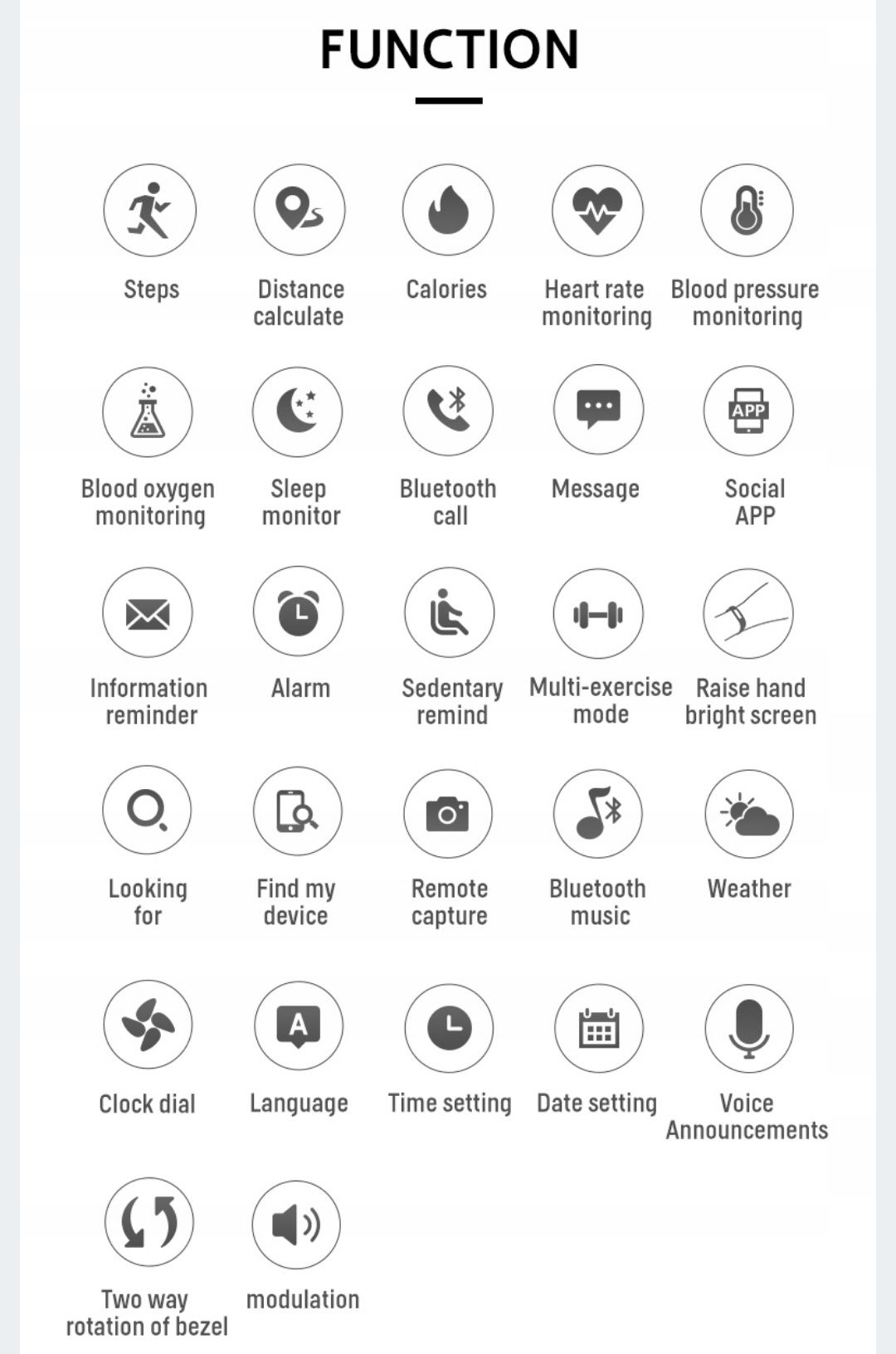 Smartwatch X7 Biały