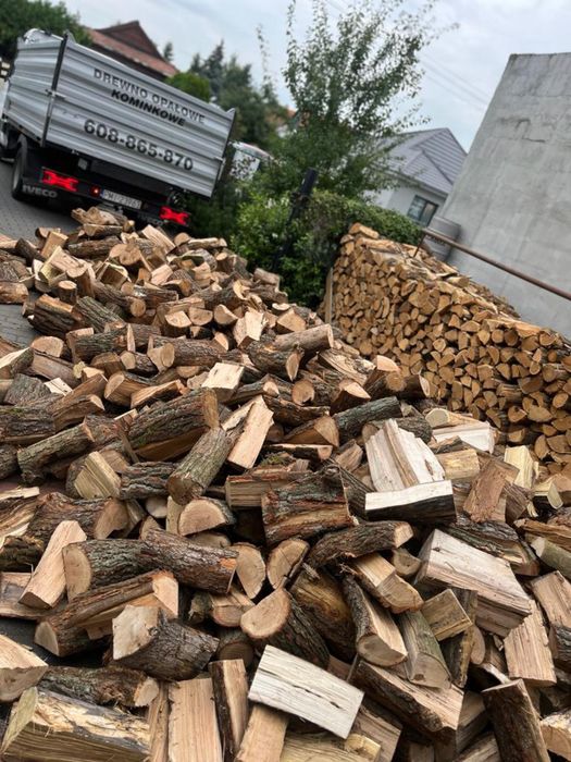 Drewno opałowe kominkowe liściaste iglaste sosna sezonowane