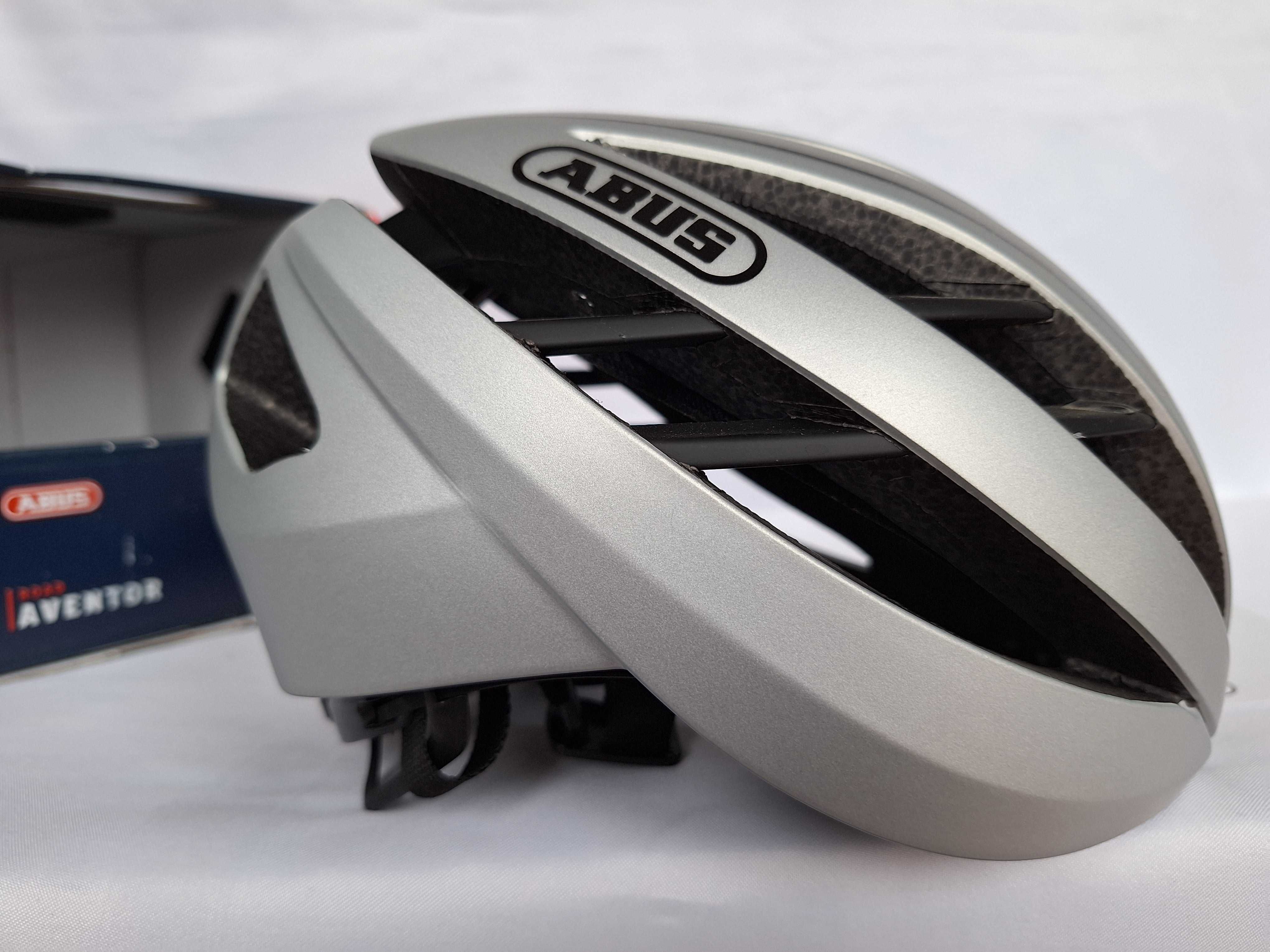 Kask rowerowy Abus Aventor Gleam Silver S 51-55cm