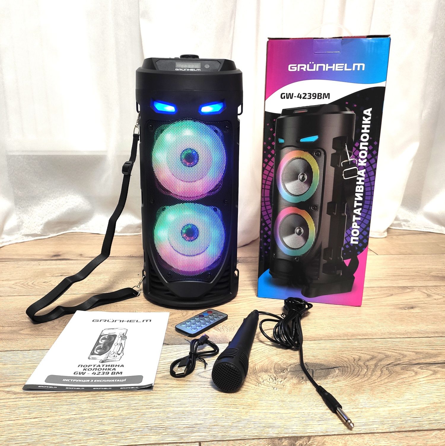 Портативна Bluetooth колонка GRUNHELM GW-4239BM