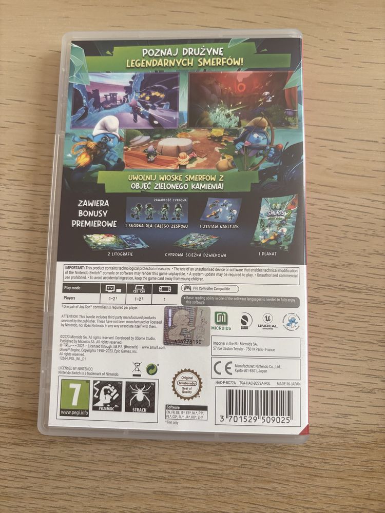 Sprzedam Smerfy 2 na Nintendo Switch