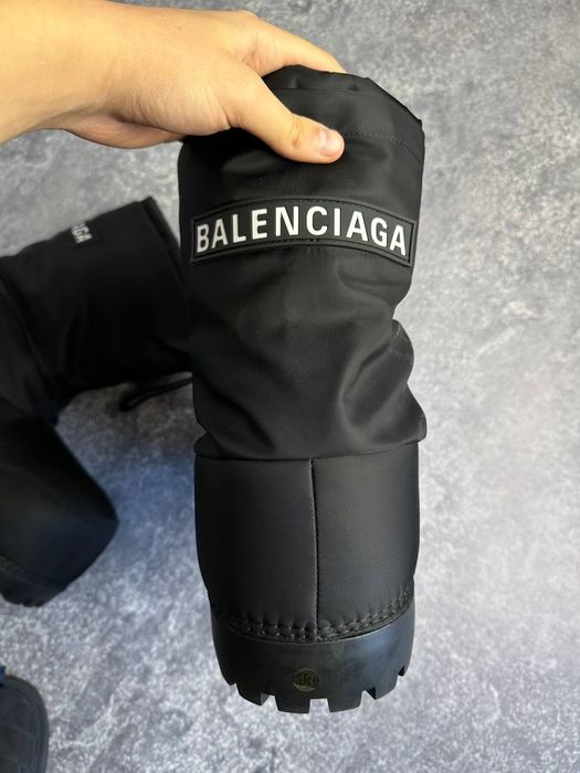 BALENCIAGA SKI BOOTS Alaska fur черные чорні ботинки буты opium 43 44
