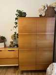 Dwudrzwiowa szafa z lustrem, PRL, Vintage, lata 60, Czechosłowacja