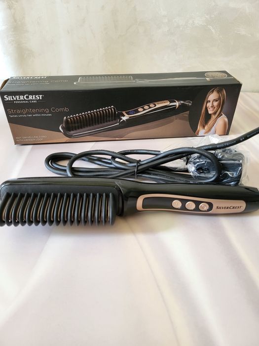Гребінець випрямляч.Стайлер з іонізацією Silver Crest.