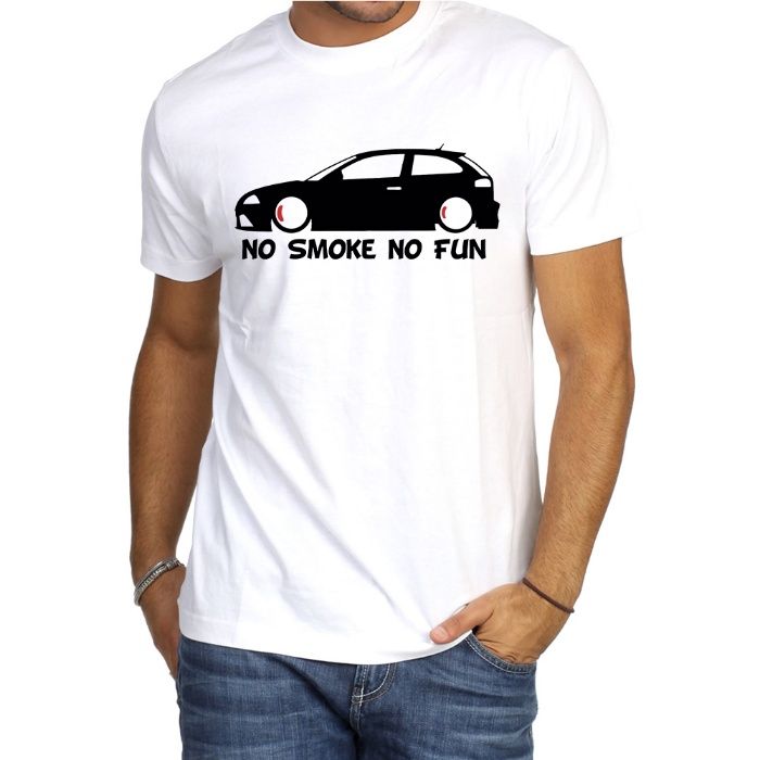 T-Shirt Seat Ibiza 6L TDi Cupra No Smoke No Fun Sticker Bomb S M L XL