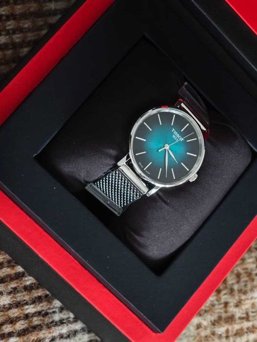 Zegarek Tissot Everytime Lady 34 Turquoise Dial Mesh - nowe!