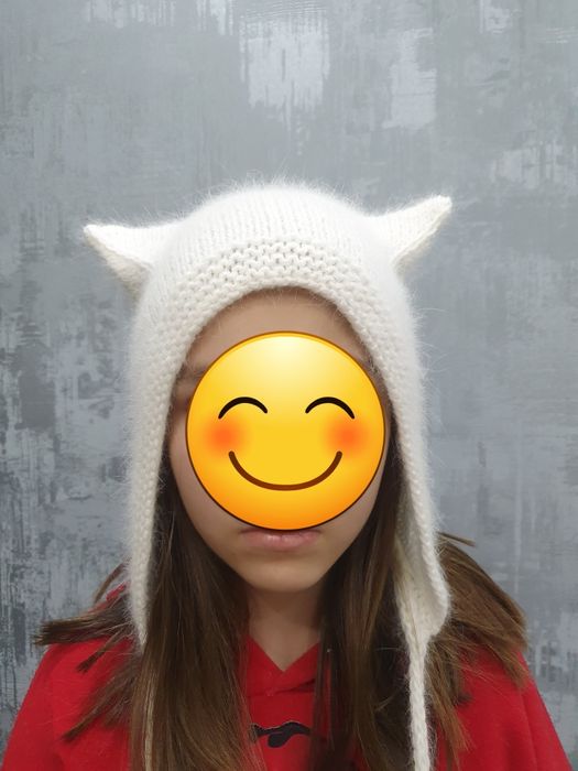 Чепчик,  котошапка,  чепчик з вушками!