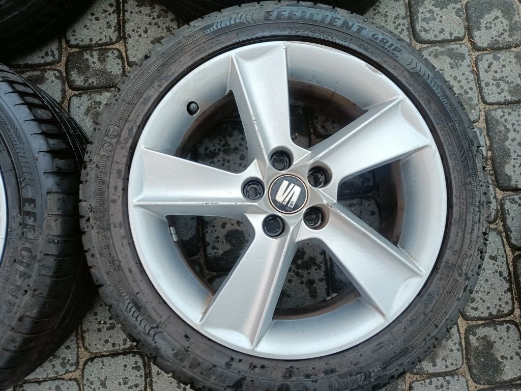Felgi16 5*100 oryg Seat Ibiza opona lato 5mm kpl