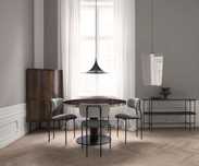 Candeeiro suspensão design estilo Gubi Torsten Thorup e Claus Bonderup