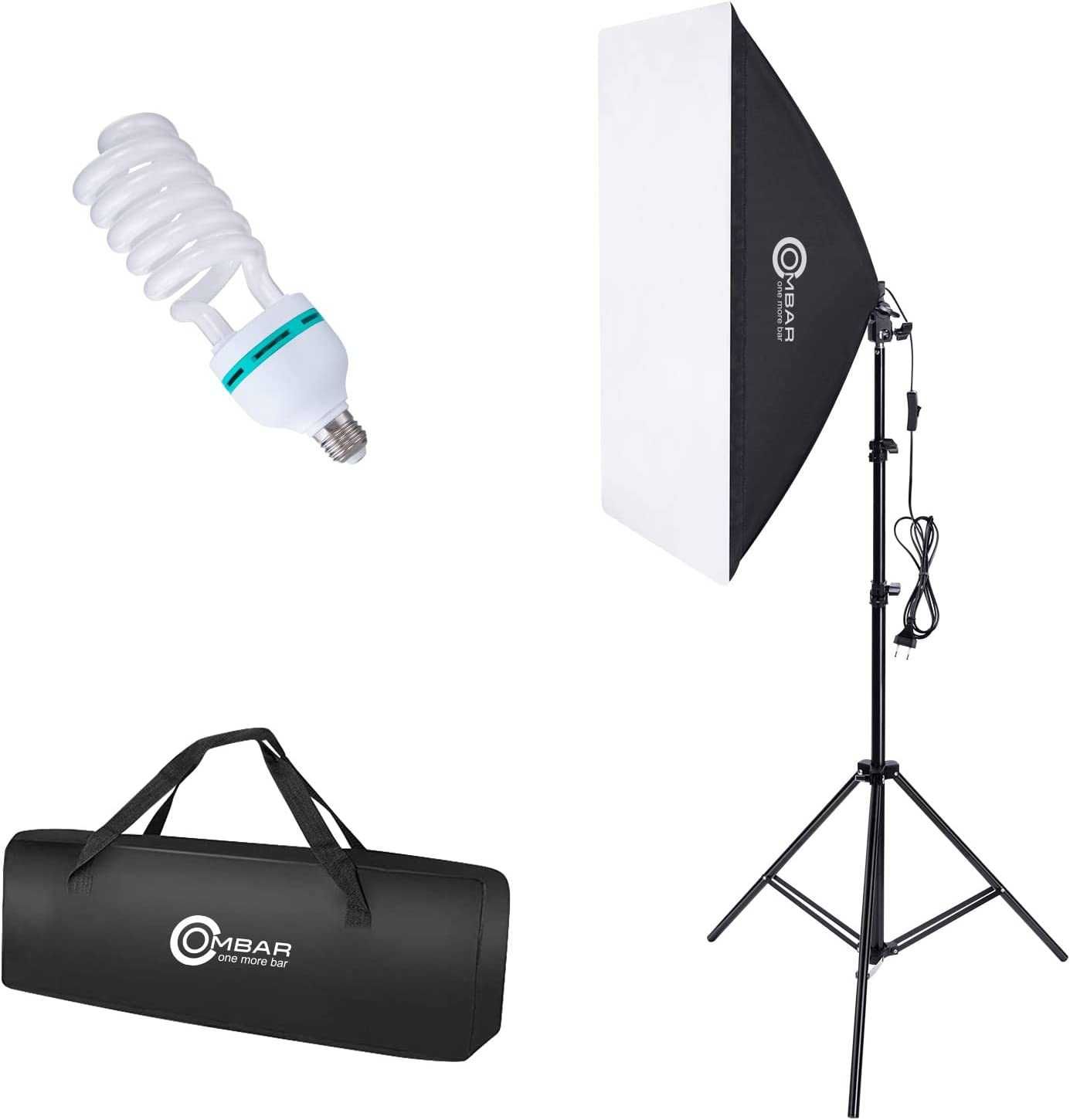 (NOVO) Kit iluminação Estúdio 135W Foto e Vídeo + Luz + Tripé