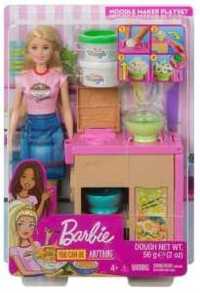 Barbie Lalka + Zestaw Domowy Makaron Ghk43 ciastolina