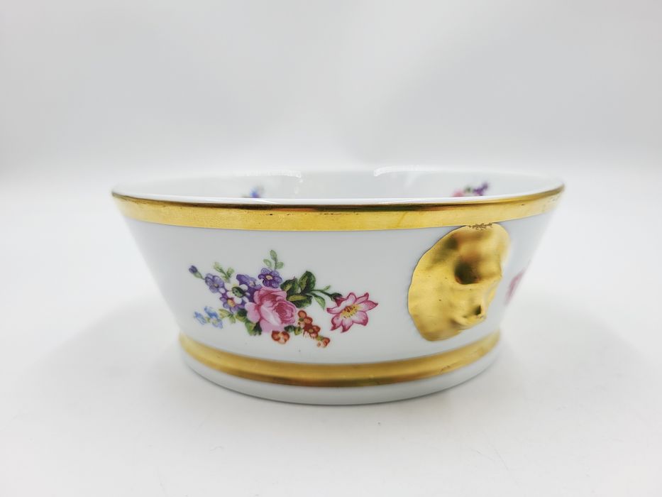 Porcelanowa misa BAUDOUR w stylu Versace z motywem kwiatowym