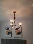 Lampa czarno złota glamour