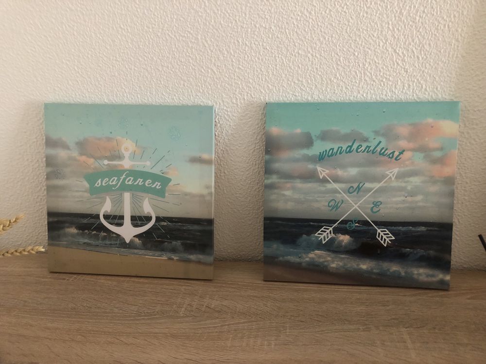 Vendo conjunto de dois quadros em otimo estado