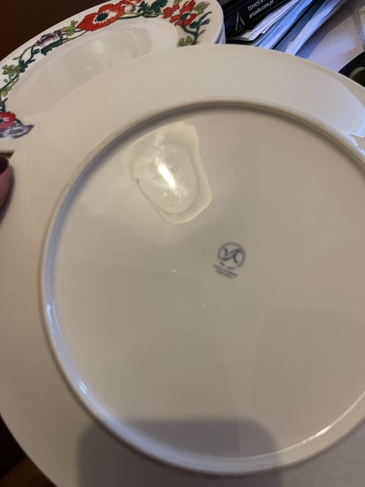 Conjunto de 18 pratos raso e sobremesa Vista Alegre