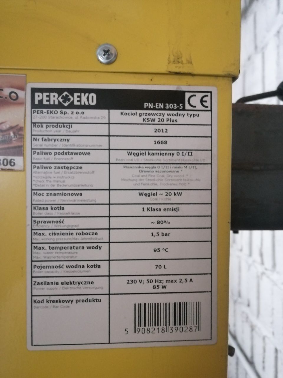 Piec węglowy per eko