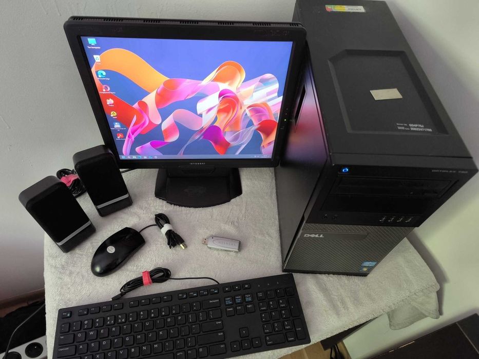 Zestaw Komputer Dell I5 Win11+Office Monitor Mysz Klawa WiFi Glosniki