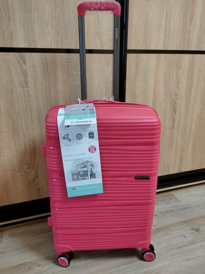 Валіза на колесах середнього розміру, чемодан для путешествий средний