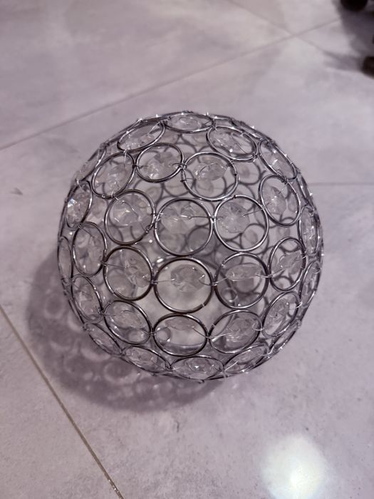 Klosz do lampy z kryształkami
