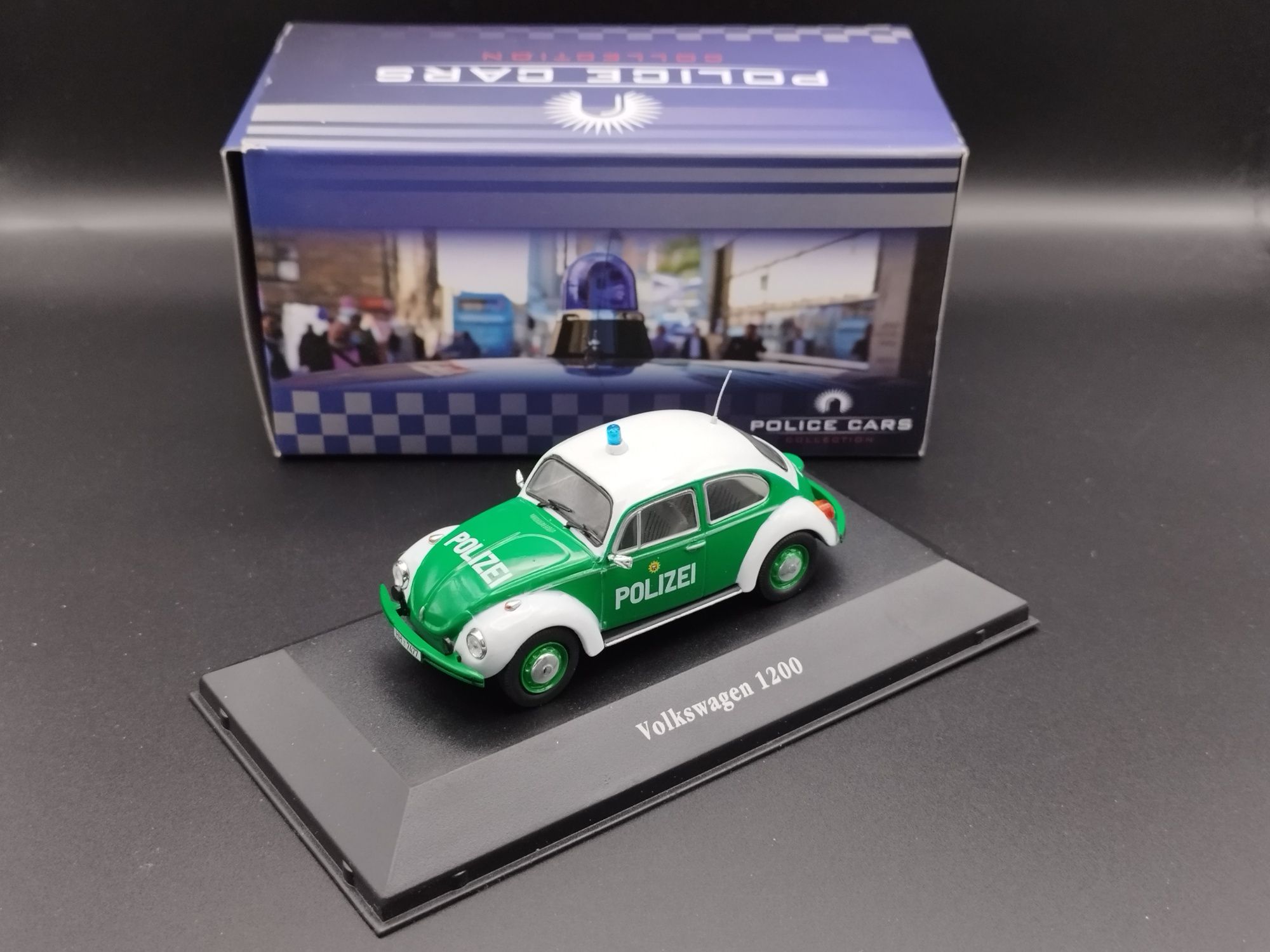 1:43 Atlas Volkswagen 1200 Garbus Polizei model nowy