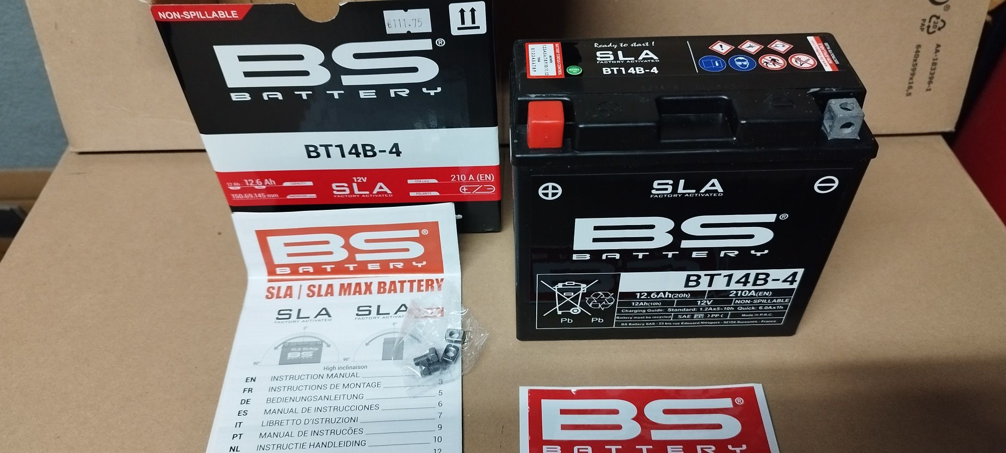 Bateria BS nova Yamaha fjr