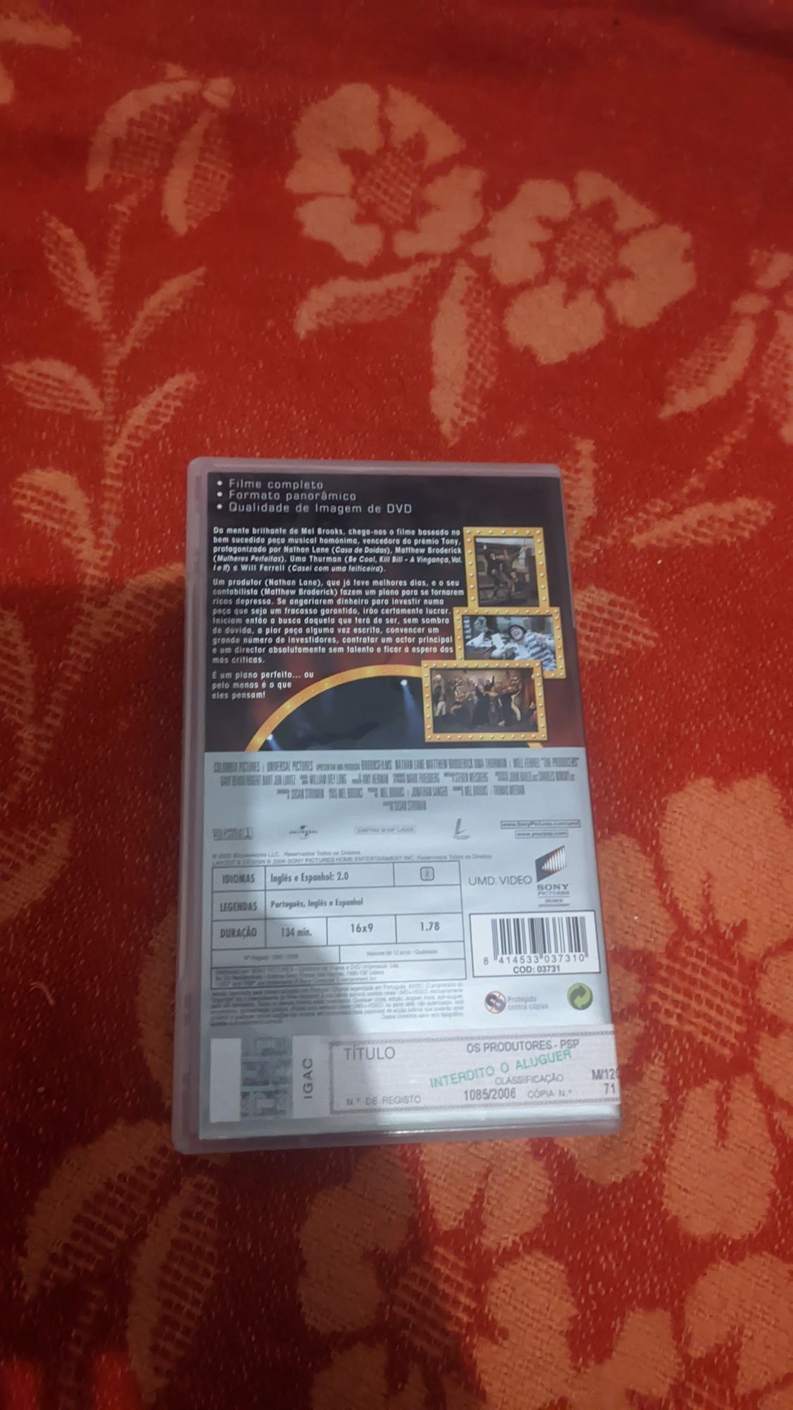 Os produtores umd vídeo psp ótimo estado