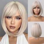 Peruka włosy długie syntetyczne jasny blond