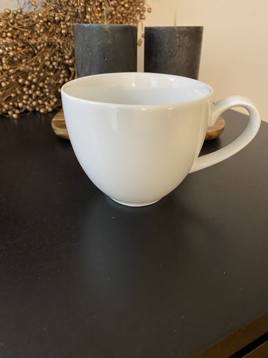 Bogucice porcelana duża biała filiżanka 250ml