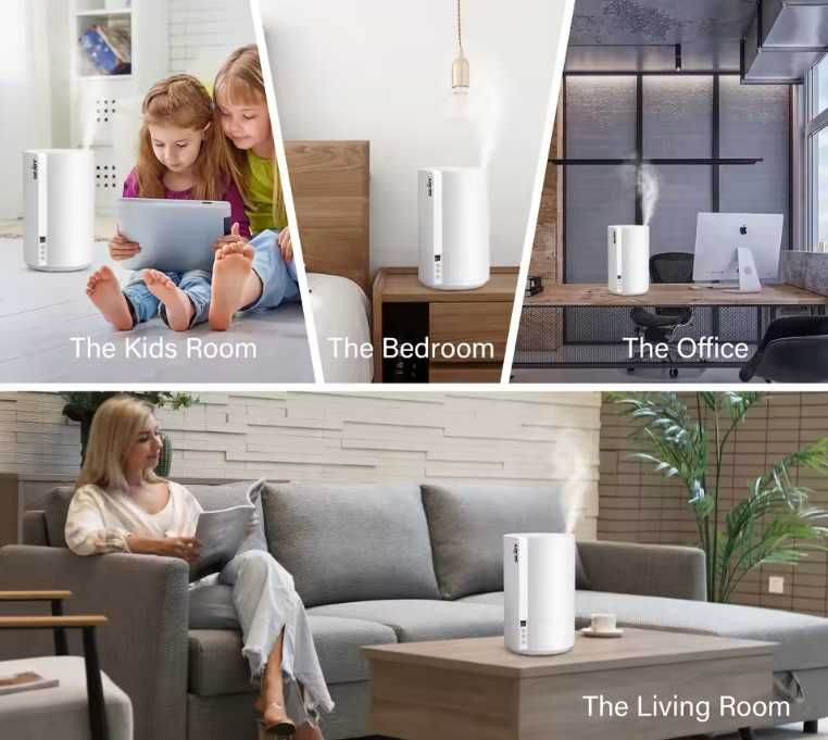 Nawilżacz powietrza SEJOY XD-3500A 28W 4l lampka LED 300mlH