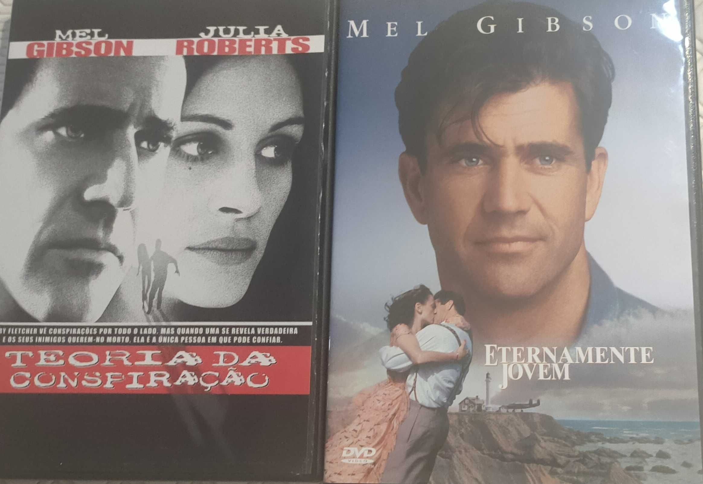 DVD's Mel Gibson Eternamente jovem e A teoria da conspiração