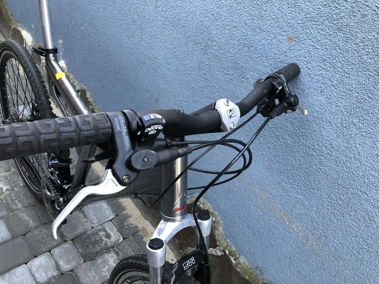 Велосипед двопідвіс гідравліка алюмінієвий бу Bikeg Gant 26 M34