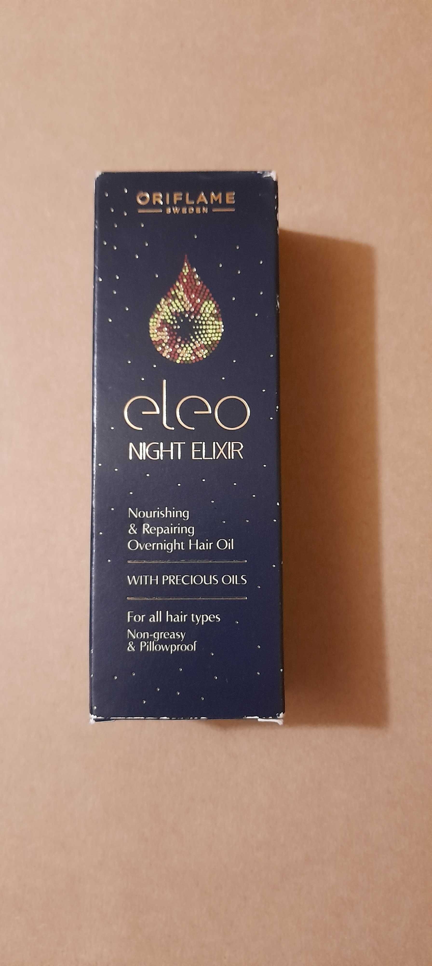 Regenerujący olejek do włosów na noc Eleo z Oriflame!