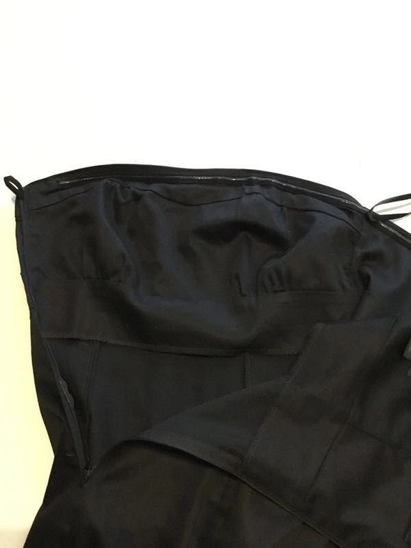 Czarna ołówkowa sukienka bez ramiączek H&M r.s - mała czarna