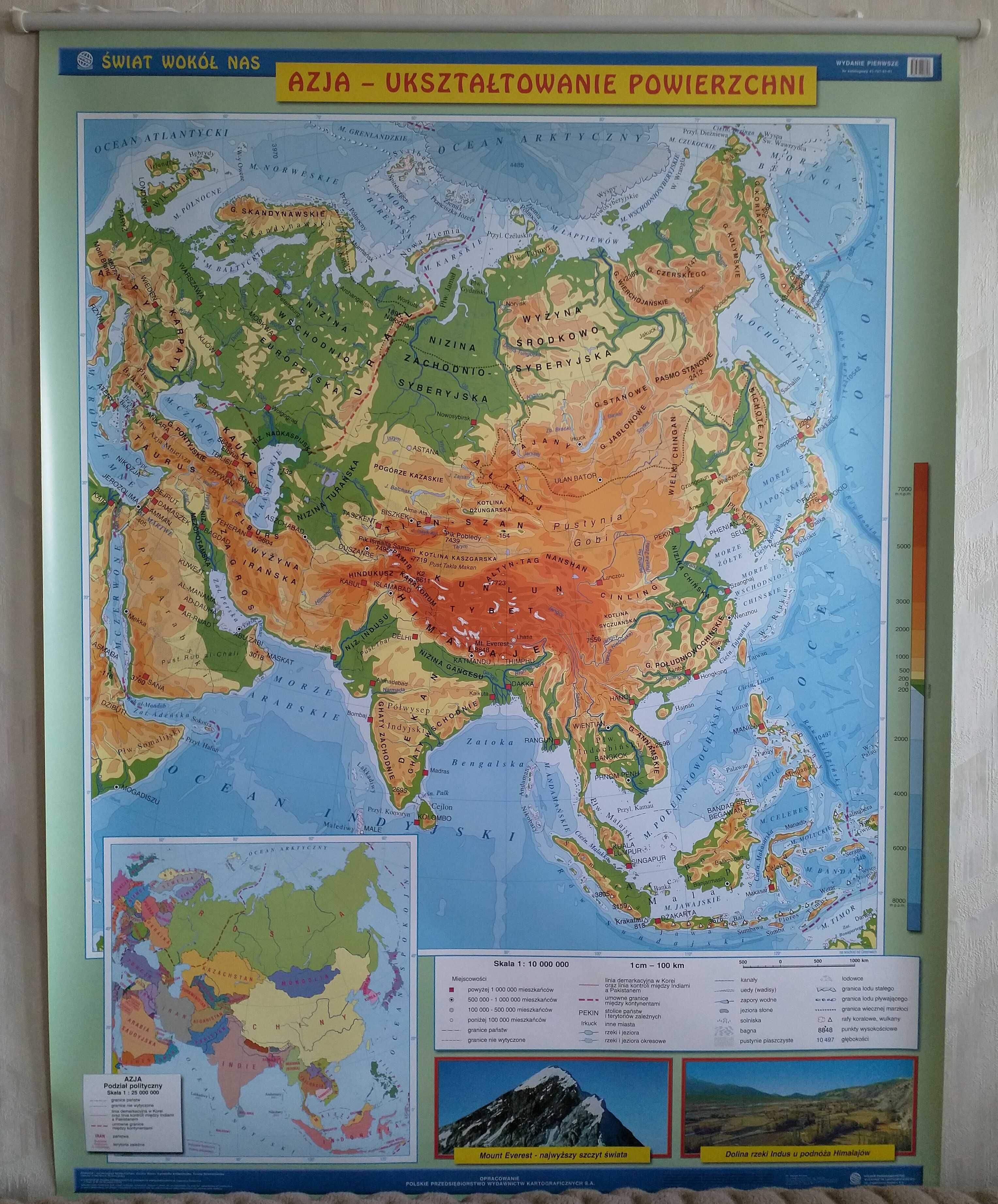 Mapy geograficzne (geografia, przyroda)