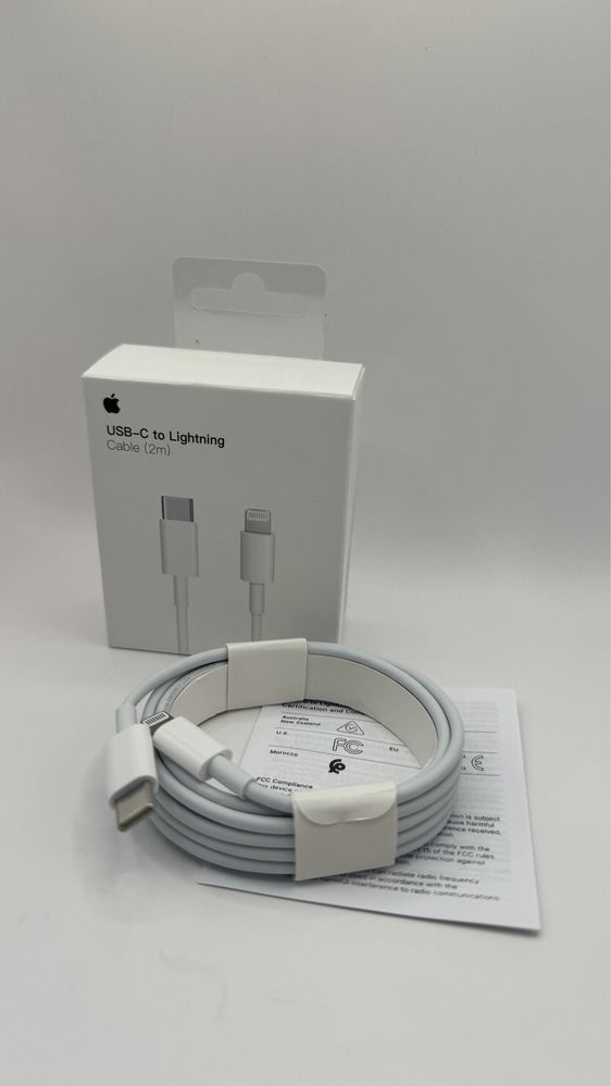Oryginalny Kabel Lightning USB-C 2 M White do iPhone/iPad