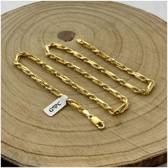 Złoty Łańcuszek Męski Łańcuch 55cm 925/585 + Płyn Gratis / Unikatowy W