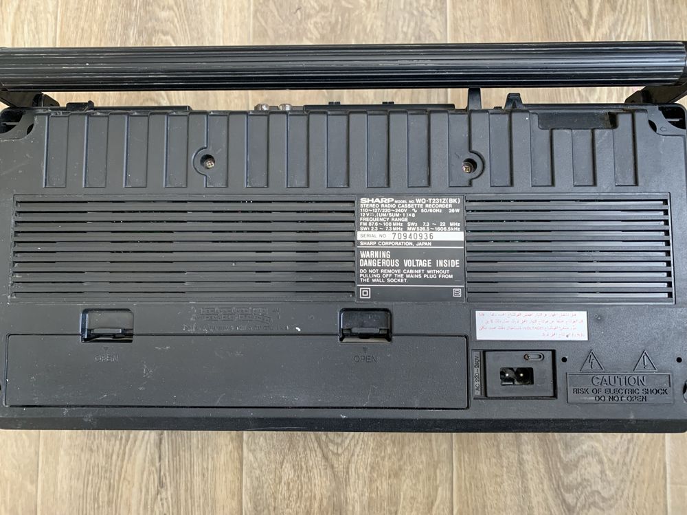 sharp stereo radio cassette recorder WQ-T231