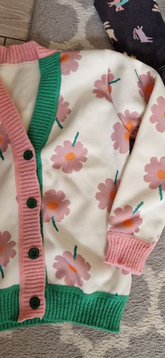 H&M śliczny dres polarowy jak nowy 134 i śliczny nowy sweterek