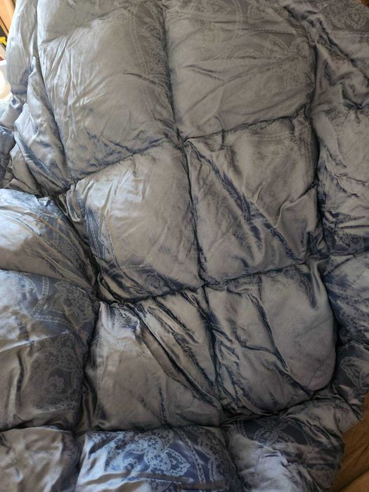 Пуховое одеяло очень теплое