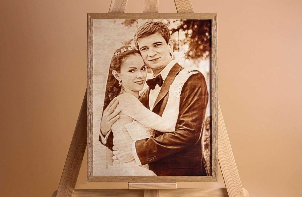 Zdjęcia na drewnie A2 + Ramka