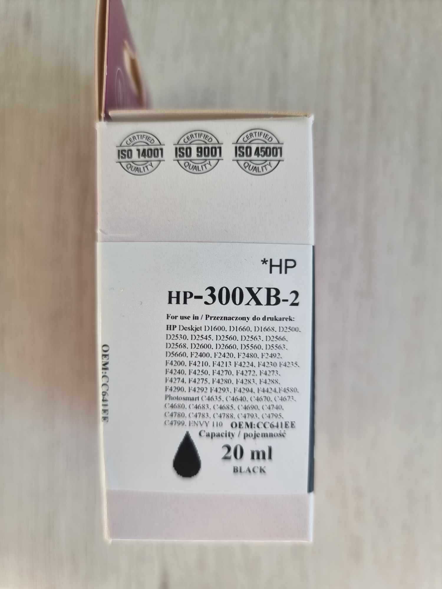 Tusz do drukarki Inkdigo (HP-300XB-2) czarny 20ml zamiennik HP