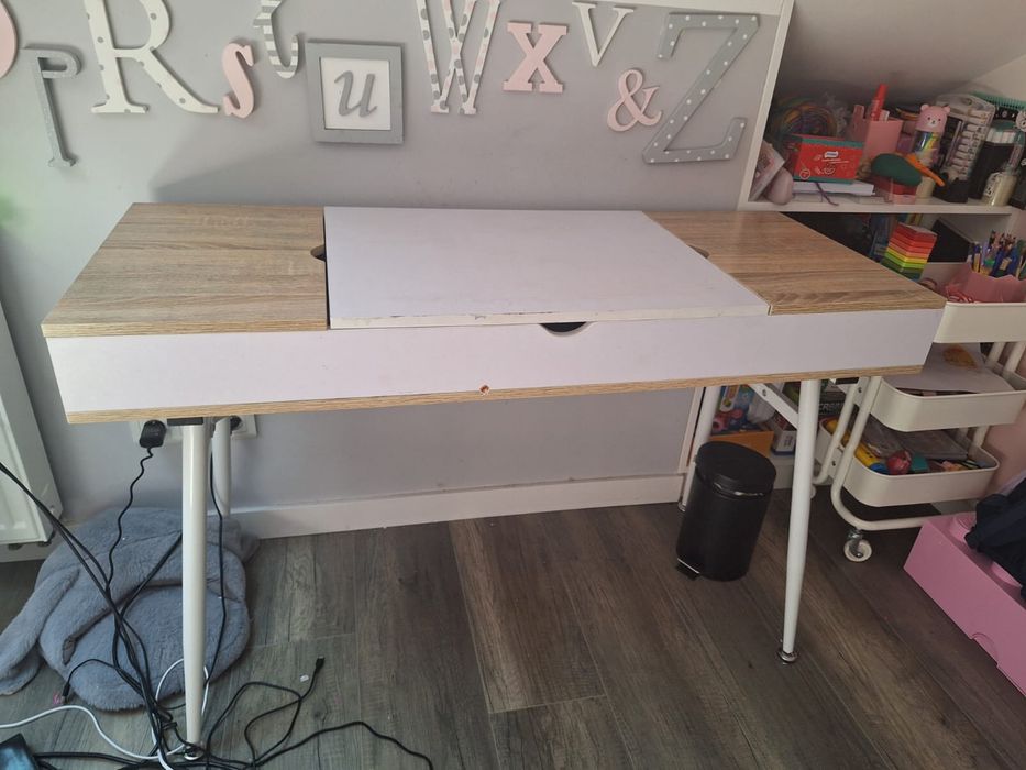 Biurko styl skandynawski 120 cm stan dobry +