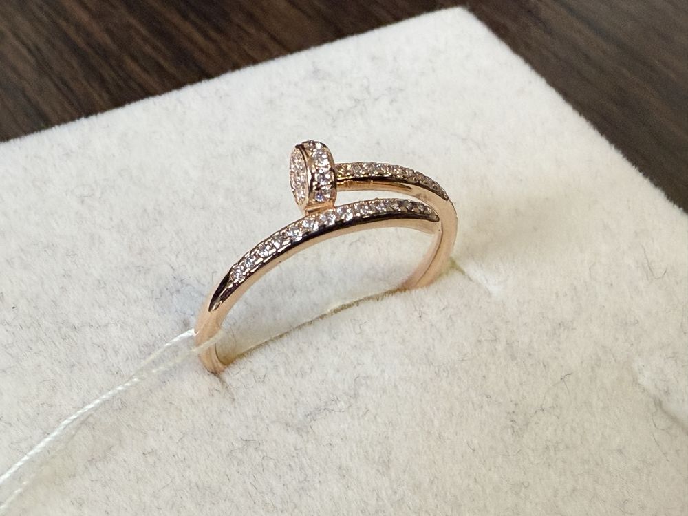 Золотое кольцо Cartier гвоздь 585 проба распродажа
