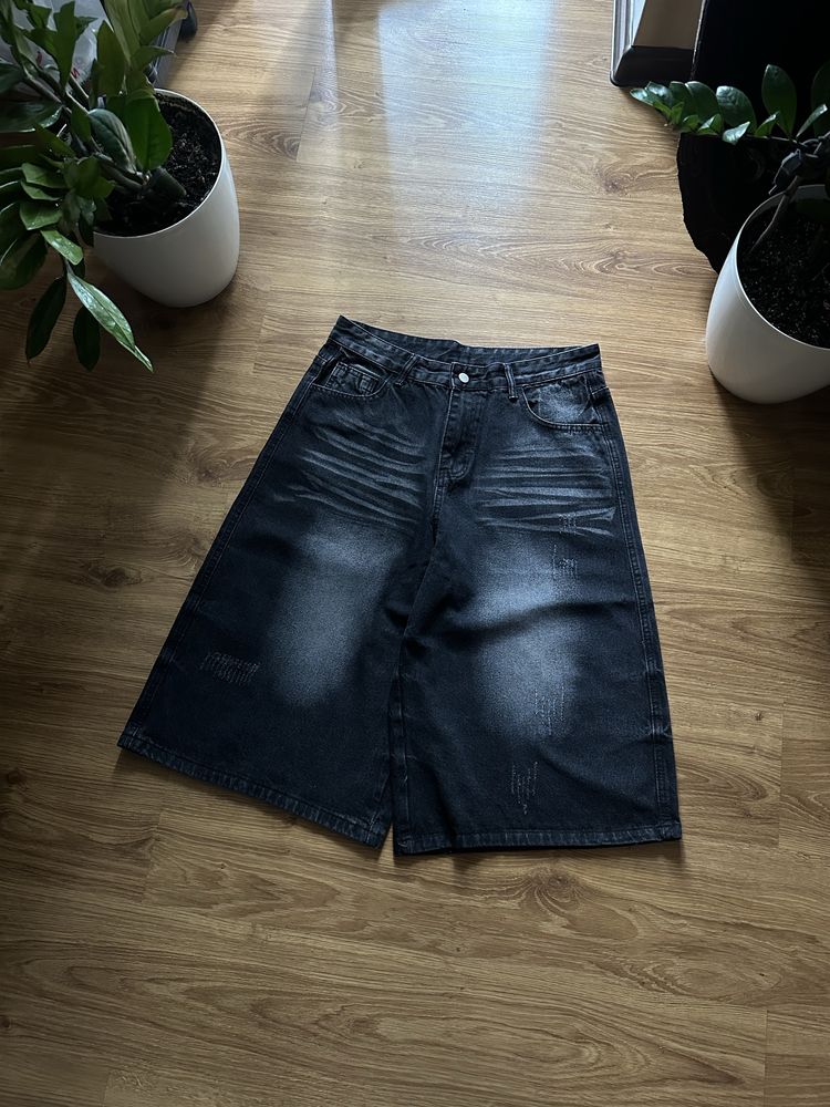 Opium Baggy shorts jaded stussy широкі джинсові шорти беггі sk8 rap