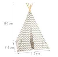 RelaxDay Namiot tipi lniany dla dzieci wigwam A