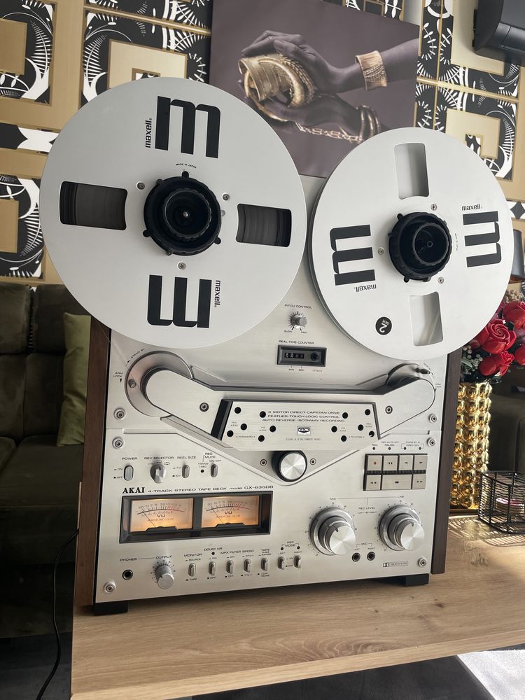 Magnetofon Szpulowy Akai GX-635DB/Komplet/Prywatna Kolekcja*Nowa Sól*